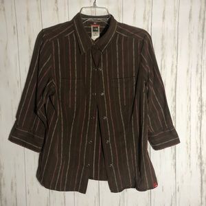 North face western wear button down collar shirt